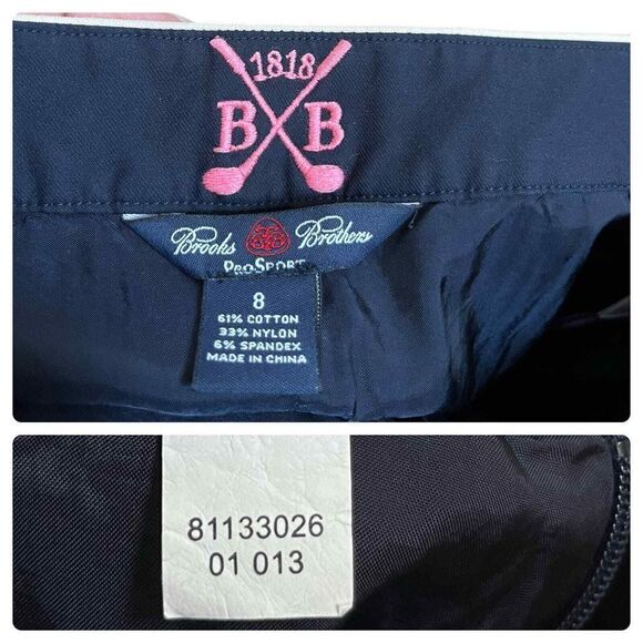 Brooks Brothers Pro Sport Navy Blue Pleated Mini Skirt Size 8/M - Picture 6 of 8